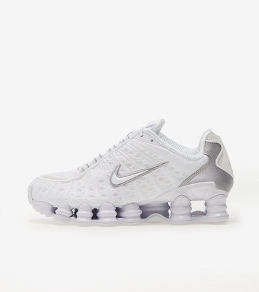 Nike Shox TL White Metallic Silver Max Orange (Women's)