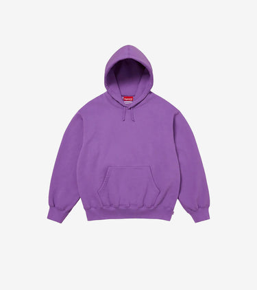 Supreme Satin Appliqué Hooded Sweatshirt (FW25) Violet