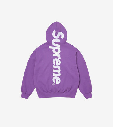 Supreme Satin Appliqué Hooded Sweatshirt (FW25) Violet