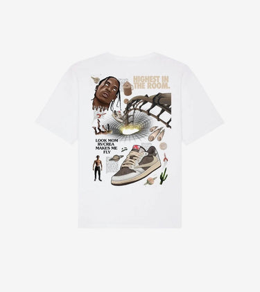 T-shirt Travis dark mocha natural