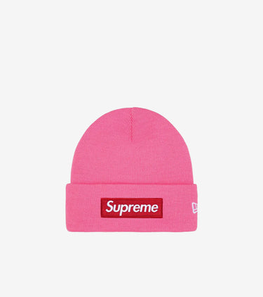 Supreme New Era Box Logo Beanie (FW25) Magenta