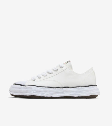 Maison Mihara Yasuhiro Peterson 23 Low en toile à semelle OG blanc