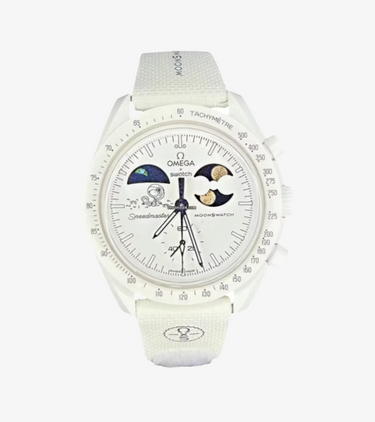 Swatch x Omega Bioceramic Mission To Earthphase Moonshine Gold "Cold Moon" SO33W701L