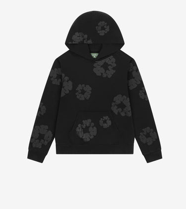 Denim Tears Cotton Wreath Hoodie Black Monochrome