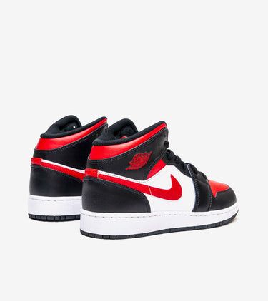 Air Jordan 1 Mid Gym Red Black White