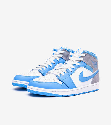 Jordan 1 Mid University Blue Grey
