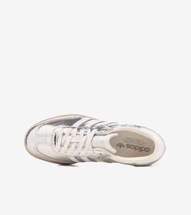 adidas Samba OG Silver Metallic Cracked Leather (Women's)