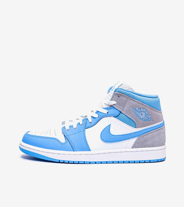 Jordan 1 Mid University Blue Grey