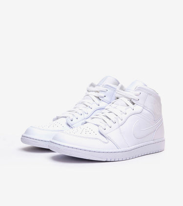 Air Jordan 1 Mid Triple White (2022)