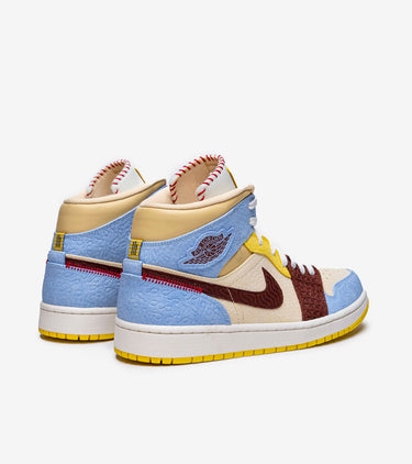 Air Jordan 1 Mid SE Fearless Maison Chateau Rouge