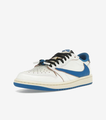 Jordan 1 Retro Low OG SP Fragment x Travis Scott Sail Military Blue