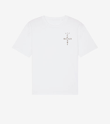 T-shirt Travis reverse white