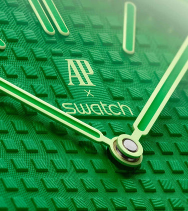 Swatch x Audemars Piguet Bioceramic Royal Pop Green Eight SSX03G100N