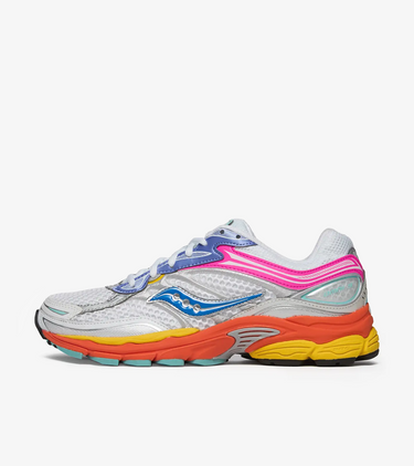 Saucony ProGrid Omni 9 White Multi Pink Orange Yellow