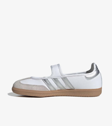 adidas Samba Jane White Silver Metallic (Women's)
