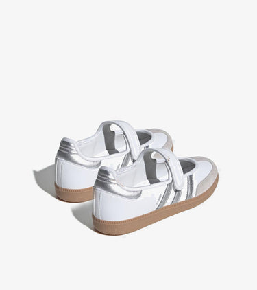 adidas Samba Jane White Silver Metallic (Women's)