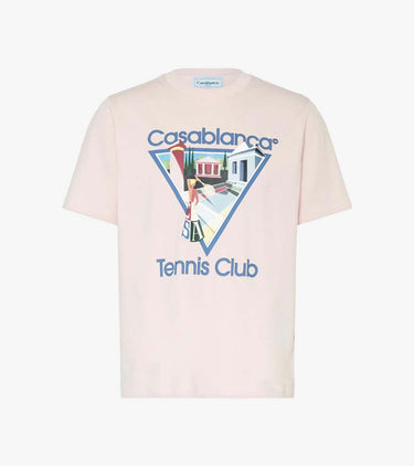 Casablanca Tennis Club Logo T-Shirt Nude